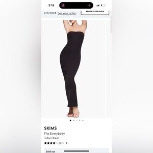 Skims tube dress NWT